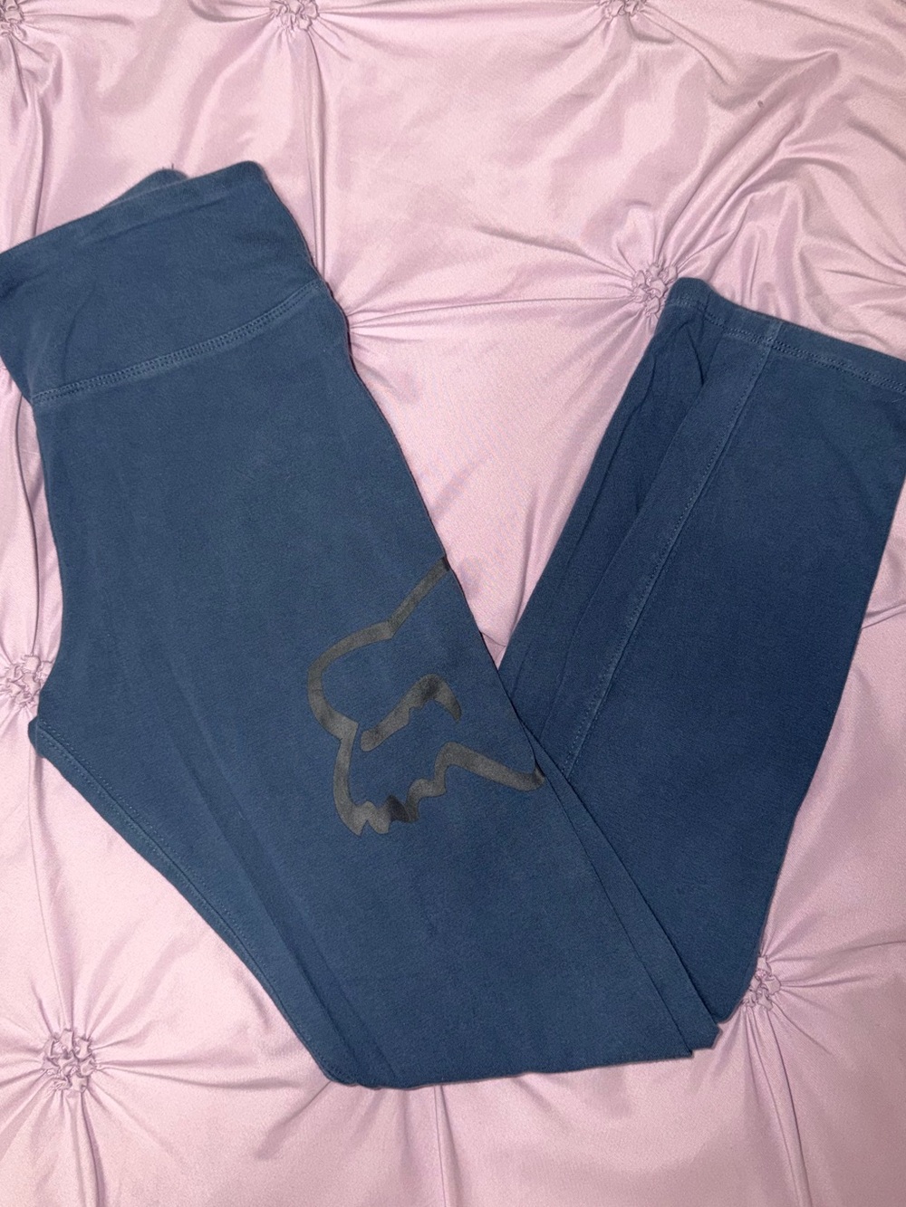 Fox Racing Soft Blue Cotton Leggings